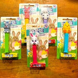 PEZ candy - Complete spring 2025 collection Set of 5 Easter Candy Dispensers